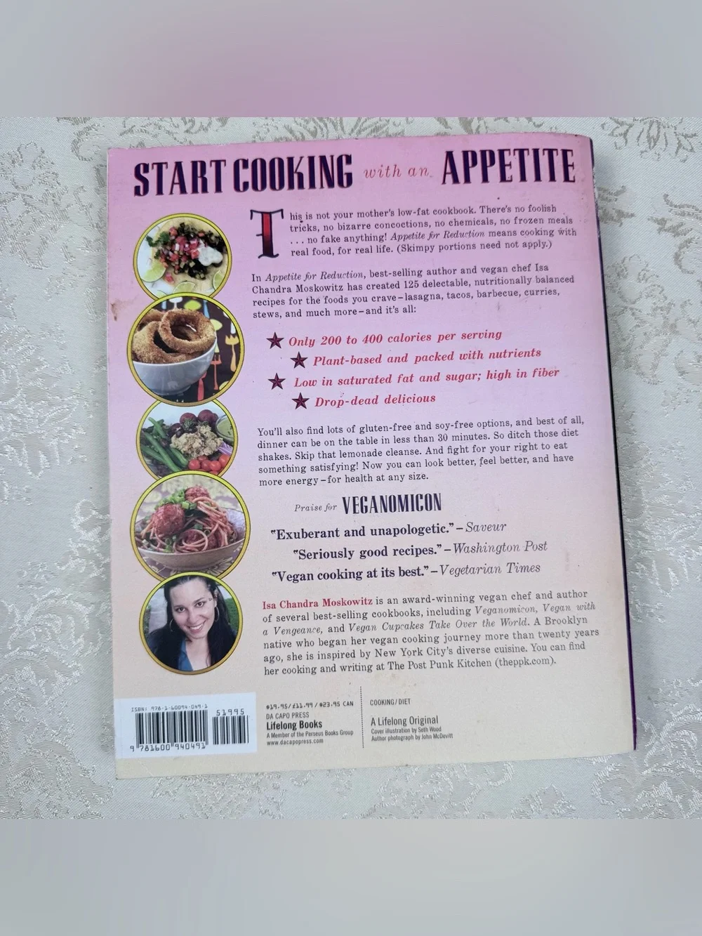 Appetite for Reduction Vegan Cookbook, Paperback, Recipes